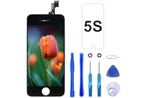 Brinonac for iPhone 5s/SE 2016 Screen Replacement Black Touch Display LCD Digitizer Full Assembly Including Repair Tool and Screen Protector