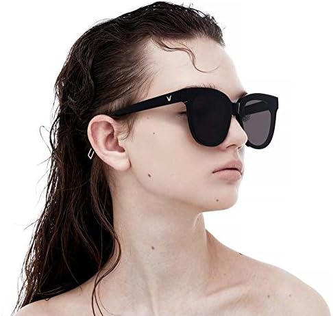 TRSELLWIER Round Korean Oversized Black Peter Polarized Womens GM Sunglasses for women black