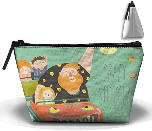 YaoRao Trapezoid Storage Pouch Bag Makeup Bag Ferris Wheel Hanging Hook For Women Zipper Pouch Cosmetic Bag