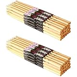 On-Stage Wood Tip Maple Wood 5A Drumsticks 24-Pairs