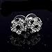 Lux Accessories Kids Girls Black Soccer Futbol F·tbol Pave And Enamel Ball Stud Earrings