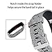 RedTaro Bands Compatible with Fitbit Charge 2, Replacement Accessory Wristbands Silver Swirls
