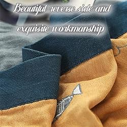 MSGKV Boho Throw Blanket 100% Cotton Blanket Woven