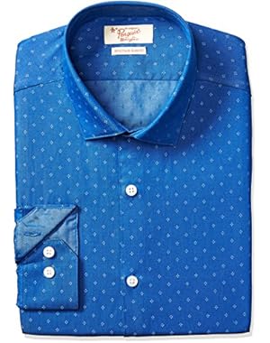 Men's Slim Fit Dobby Dress Shirt