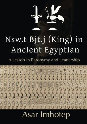 Nsw.t Bjt.j (King) In Ancient Egyptian:: A lesson in paronymy and leadership