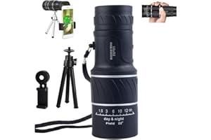 16X High-Power HD Monocular Telescope with Phone Adapter 8000M Long-Distance Fog BAK4 FMC Lens Waterproof Prism