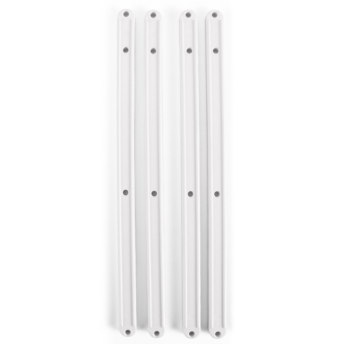 5 Pairs Of Brown Plastic Drawer Runners With Screws For Furniture