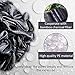 Exfoliating Bath Gloves for Shower - Bamboo Charcoal Bath Gloves for Shower, Spa, Massage, Body Scrubs, Remove Dead Skin, Deep Cleaning