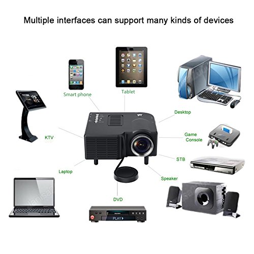 image for Fosa UC28+ Mini Pico Projector Home Cinema Theater Digital 1080P HD LE