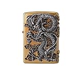 [Zippo] Flying Dragon Gold Lighter / Genuine Authentic / Original Packing (6 Flints set Free Gift)