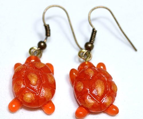 Translucent Glass Look Turtle Earrings