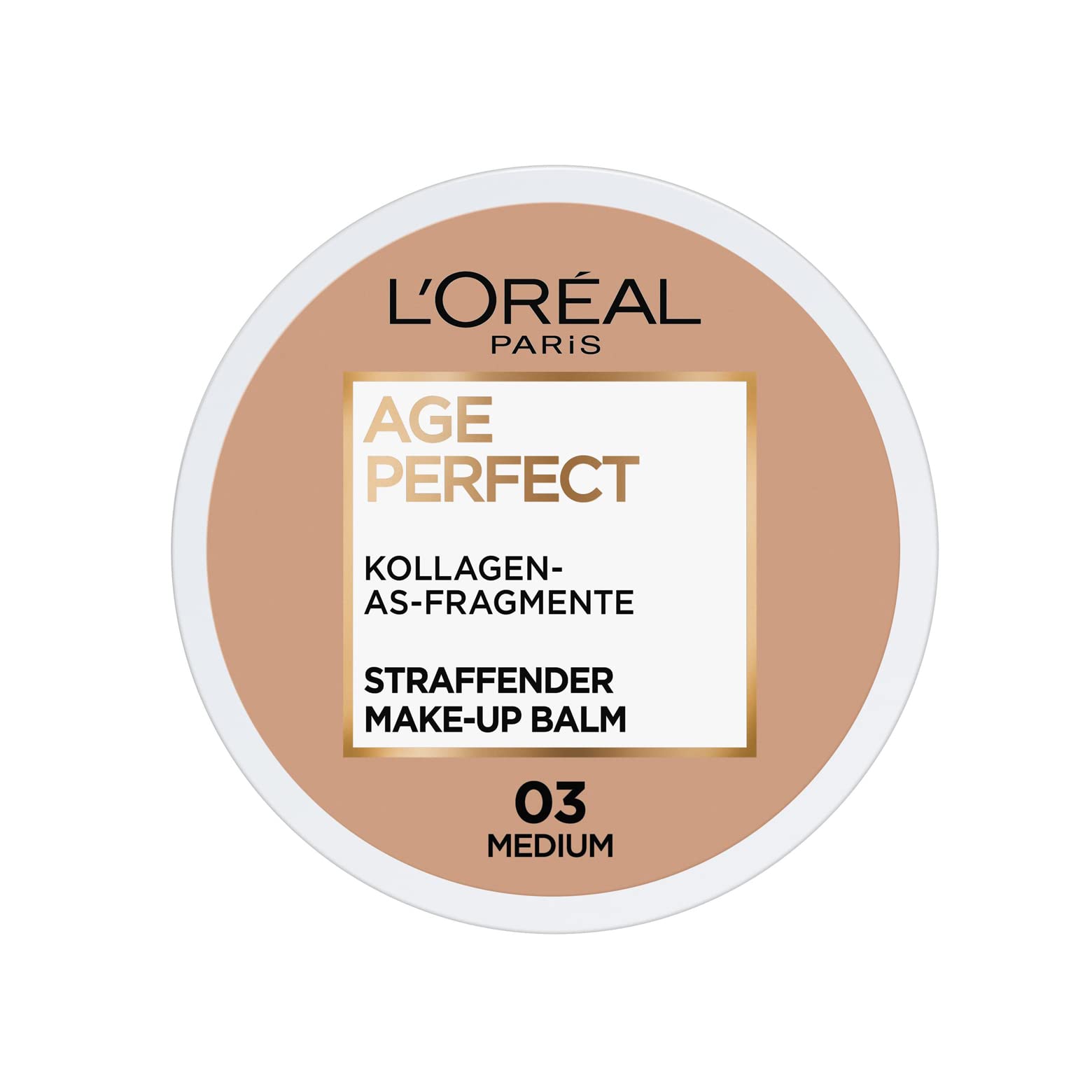 L'Oréal Paris Age Perfect Firming Make-Up Balm 03 Medium Nourishing Makeup Wonder for Healthy-Looking Skin 18ml