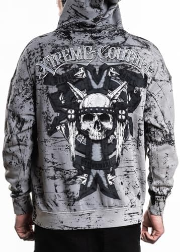 Xtreme Couture by AfflictionBASTILEモクレン様 Amazon.com: Xtreme Couture By Affliction Reversible Zip Up Men's
