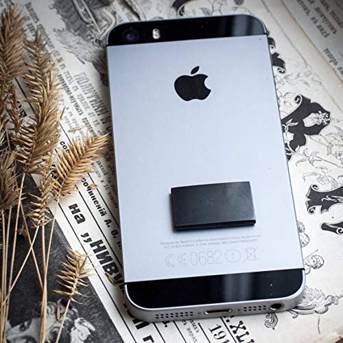 Radiation Protection for Cellphones/Laptop - Anti EMF/EMR Radiation Sticker - Radiation Shield Blocker - Set of 5 Polished Shungite Plate Sticker for Mobile Phone - Shungite Stickers for Cell Phone