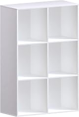 Vida Designs Durham 6 Cube Bookcase Storage Organiser White Living Room view 8