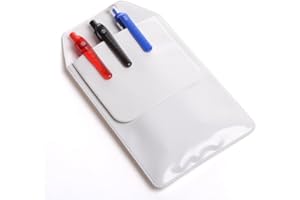 Ericotry 4PCS White Pocket Protector School Hospital Office Supplies for Pen Leaks for Shirts Lab Coats Pants - Multi-Purpose