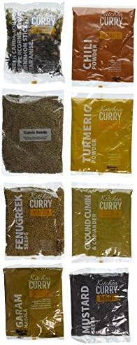 Kitchen Curry Master Spice Collection, 12 Indian Food Spices, 30 Ounce