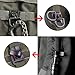 38 Pieces Tactical Attachments Kit for Molle Backpack D-Ring Grimlock Locking, Rotation Clips& Holder, Web Dominator Elastic Strings & Buckle, MOD Straps, Key Ring Holder in Zippered Pouch