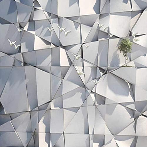 3D Mural Wallpaper Mural Wallpaper Modern Simple Abstract Stereo Geometry Flying Bird Photo Wall Papers Living Room Sofa Tv Background Wall 430X300Cm