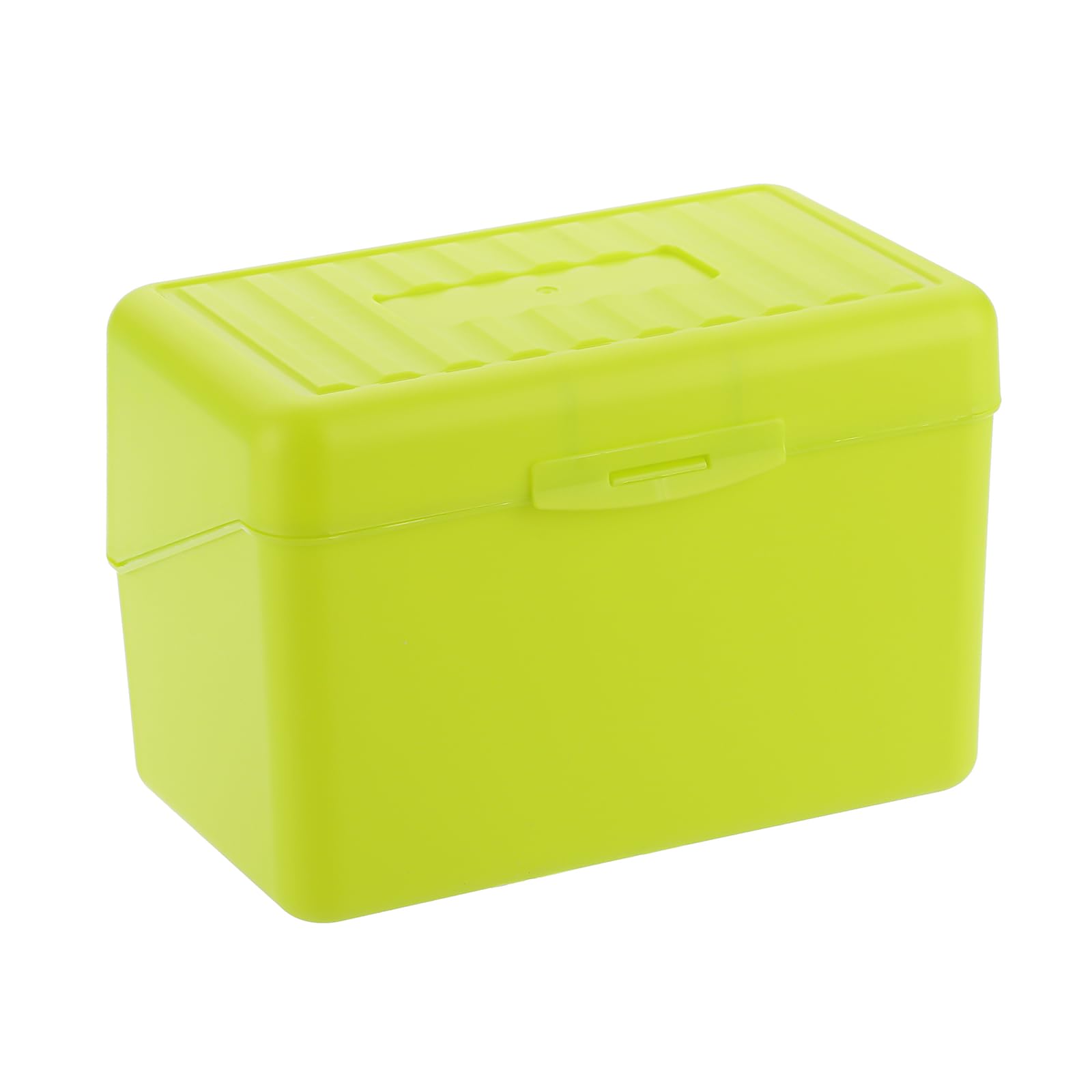 BSTKEY 4 x 6 inch Plastic Index Card Holder Recipe Card Box, 1 Yellow Flash Card Case Note Card Box Storage Organizer for 10 x 15cm Index Card Flashcard Recipe (No Cards)