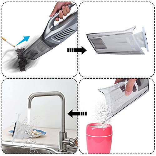 4-in-1 Portable Car Vacuum Cleaner, High Power 12V Vehicle Wet/Dry Vacuum Cleaner