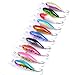 Aorace 10pcs/lot 7cm/8g Plastic Minnow Fishing Lures Bass Crankbait Kit Saltwater/Freshwater Fishing Topwater Popper Poper Lure Fishing Tackle Hooks Crankbait Hard Minnow Baits