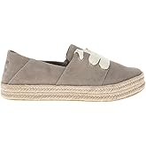 TOMS Womens Carolina Slip On Espadrille Flats Casual - Beige