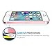 iPhone SE Case, Trianium [Clear Cushion] Protective Clear Bumper for Apple iPhone SE 2016 & iPhone 5S 5 [Scratch Resistant] Seamless Integrated Shock-Absorbing Bumper Cover Hard Back Panel - Clear