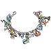 Yoshine(TM) Sterling Silver Plated Pendant Series Charms Bracelet for Kids Girls Jewelry (Mermaid)