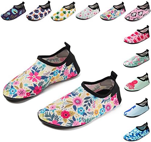 CiiaoLeoo Kids Water Shoes Quick-Dry Swim Barefoot Aqua Socks Shoes for Beach Pool Surfing Dance