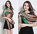 K-ELewon Silk Feeling Scarf Fashion Scarves Long Lightweight Sunscreen Shawls for Women SK063(Green)