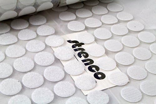 5/8" Hook and Loop Dots White 250 Sets (500 PCS)