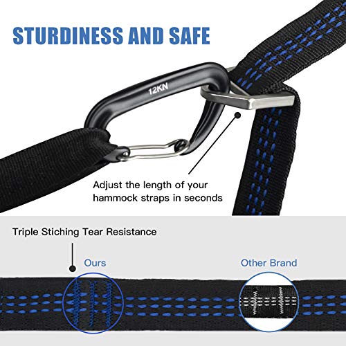 Hammock Straps Camping Tree Straps 1800+ lbs Heavy Duty Hammock