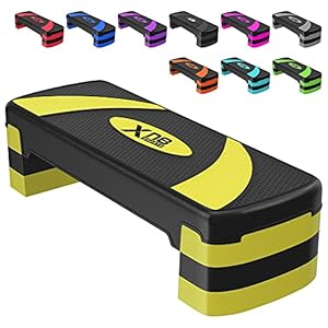 Xn8 Steppers for Exercise Workout 3 Height Adjustable 10cm 15cm 20cm Exercise Step Non-Slip Aerobic Fitness Cardio Home…