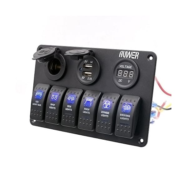 Qisc-6-Gang-Waterproof-Car-Auto-Boat-Marine-LED-Rocker-Switch-Panel-Circuit-Breakers Qisc-6-Gang-Waterproof-Car-Auto-Boat-Marine-LED-Rocker-Switch-Panel-Circuit-Breakers