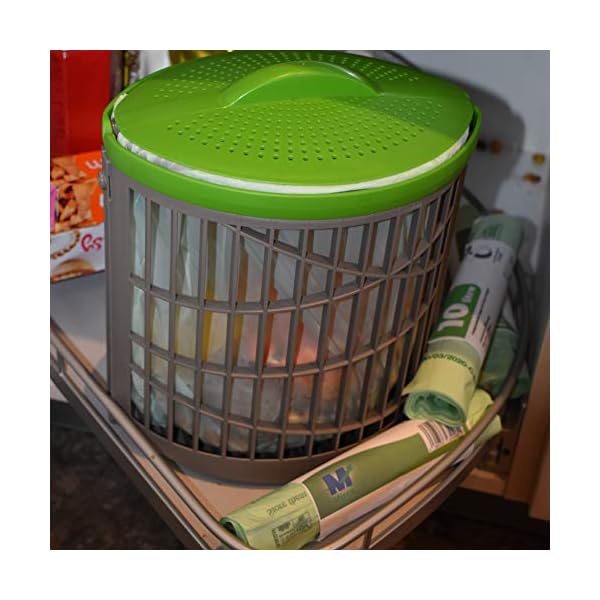 Mircos-Food-Waste-Caddy--Ventimax-Food-Waste-Bin--Ventilated-Food-Caddy-Bin-to-Reduce-Odours-and-Insects--Food-Recycling-Bin-with-Compostable-Bags--4L-Counter-Top-Kitchen-Food-Caddy Mirco's Kitchen Food Waste Bin– Ventimax Food Waste Caddy – Ventilated Food Caddy Bin to Reduce Odours and Insects…