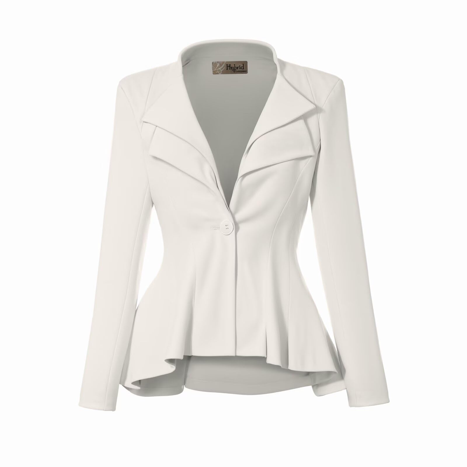 Photo 1 of & Company Women Double Notch Lapel Office Blazer JK43864 1073T Ivory 1X