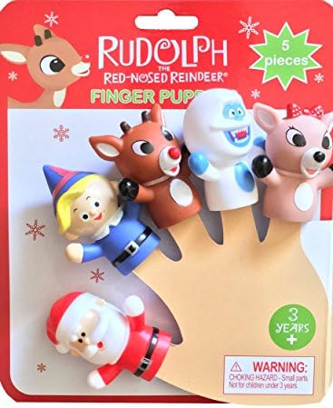 Rudolph The Red Nosed reindeer Finger Puppets