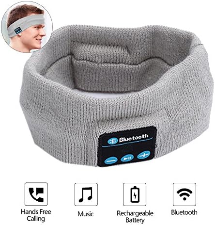 Jeystar Wireless Headband Sweatband with Headphone Headset Speaker Mic Handsfree Music Call for Outdoor Indoor Sports Gym Exercise Running Yoga Dancing Camping Gift Men Women Boys Girls