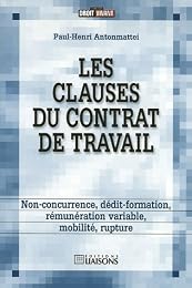 Les  clauses du contrat de travail