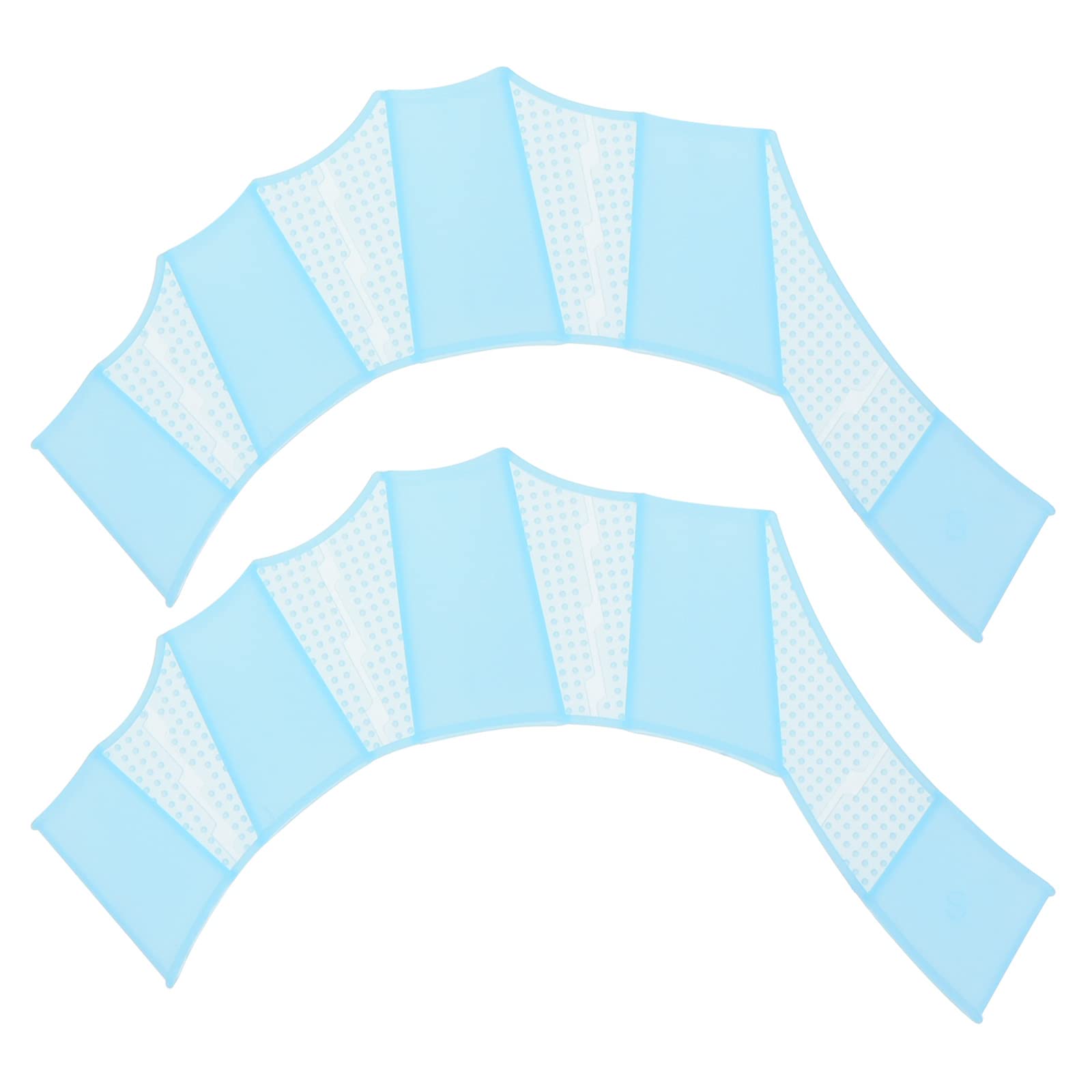 PATIKIL Silicone Swimming Gloves, 1 Pair Webbed Swim Gloves Finger Frog Type Water Resistance Gear Paddle Fins for Aquatic Training, Blue, S