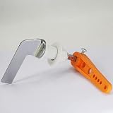 Casoter Toilet Cistern Lever Handle Chrome Alloy Replacement Metal Flush view 9
