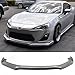IKON MOTORSPORTS, Front Bumper Lip Compatible with 2013-2016 Scion FR-S, Front Bumper Chin Lip Spoiler Guard Body Kit GT2 Style PU Poly Urethane Unpainted Black, 2014 2015