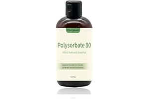 FSBBTAIBANLE Polysorbate 80, 200g Sorbitan Oleate Emulsifier – 100% Pure Cosmetic Grade Solubilizer for Bath Bombs, Skincare, Lotions, Body Washes, DIY Beauty Projects