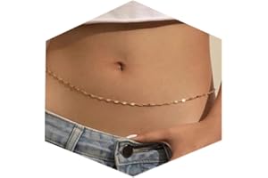 MODRSA Gold Belly Chain Gold Waist Chain for Women Plus Size Waist Jewelry for Women Belly Chains Simple Stomach Jewelry Tren