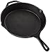 Utopia Kitchen Cast Iron Frying Pan 10.25 Inch, Cast Iron Chefs Pan, Pre Seasoned Skillet, Safe Grill Cookware for Indoor & Outdoor Use, Black