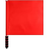 Lyreh Volleyball Flags Line Judge, Lightweight Red Volleyball Referee Flags with Comfortable Handle for Sport Events Ergonomic Officiating Equipment with High-Visibility Colors