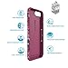Speck Products Presidio Inked Cell Phone Case for iPhone 7 Plus- FlowerEtch Pink Metallic/Magenta