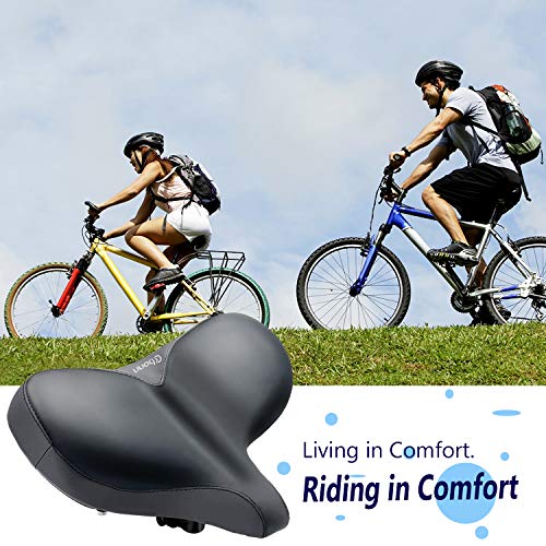 OKBONN Oversized Bike Seat Wide Bicycle Seat Waterproof Bike Saddle