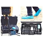 51GDUKBnhTL. SS150 Premium-100-Pack-50-Pairs-Disposable-Boot-Shoe-Covers-Durable-Water-Resistant-non-slip-non-toxic-Recyclable-blue-stretchable-fits-up-to-size-11-US-Men-and-13-US-Women